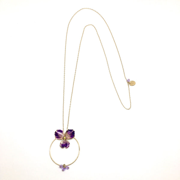 sautoir-collier-fleur-violette-email-violet-cristal-perles-de-cristal