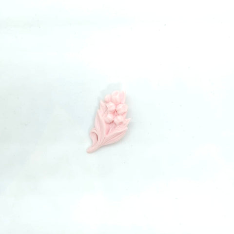 Broche vintage "Amuleto de la suerte del lirio de los valles"