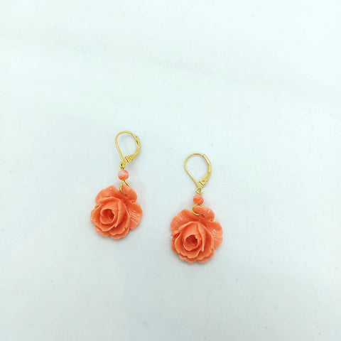 Boucles d'oreilles dormeuses Roses