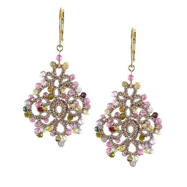 Rose stud earrings