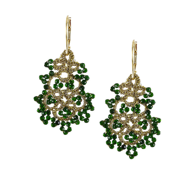 Rose stud earrings