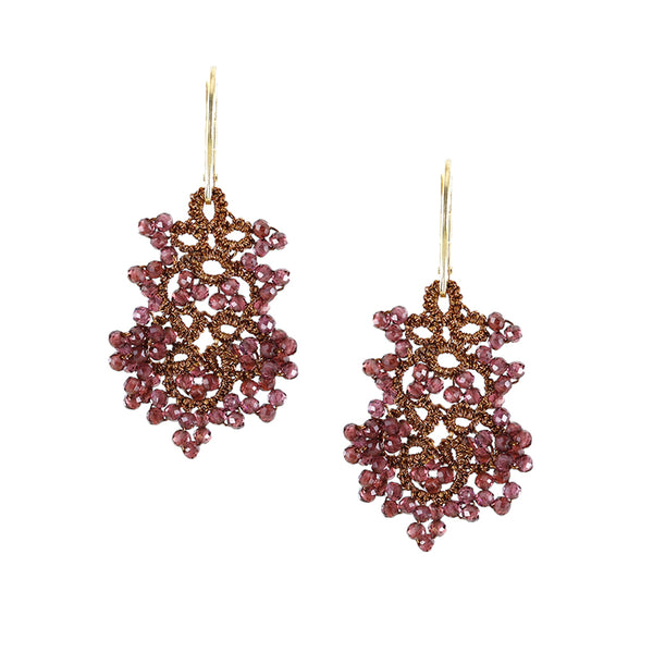 Rose stud earrings