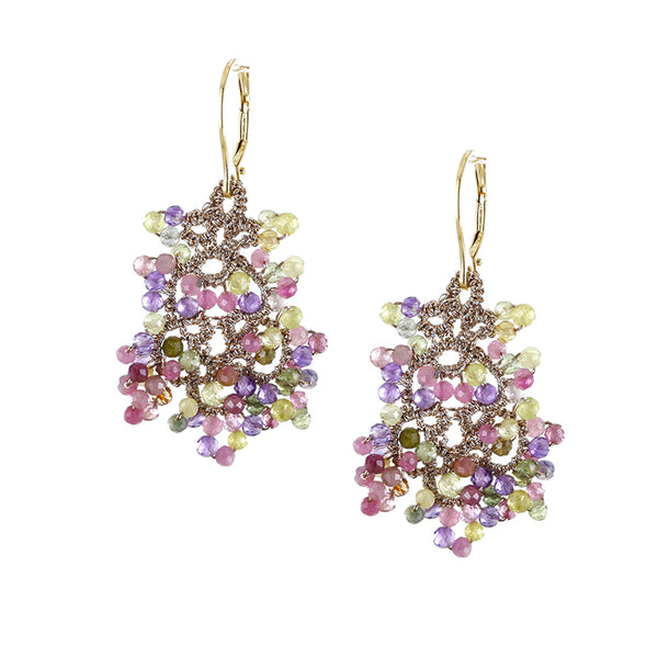 Rose stud earrings
