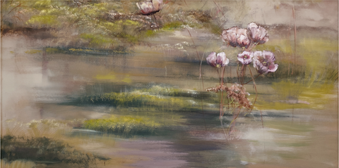 Tableau Claire Basler "Bouquet suspendu"