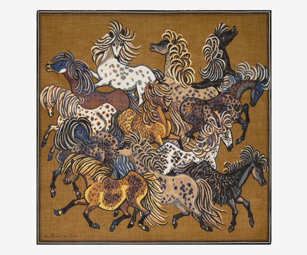 Carré "Western" marron