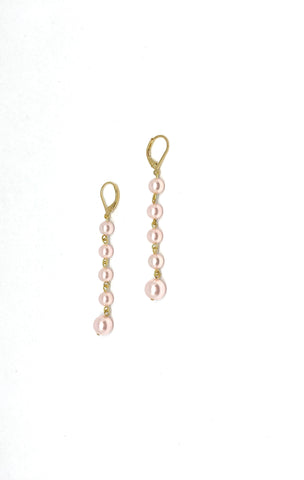 Long pearl earrings