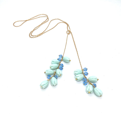 Sautoir cravate vintage clochettes