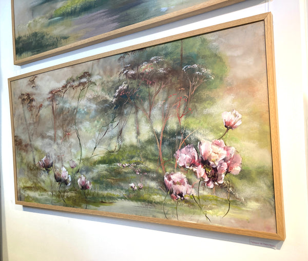 Tableau Claire Basler "Brume & Anémones"