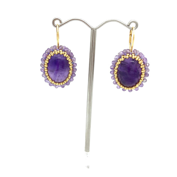 Rose stud earrings