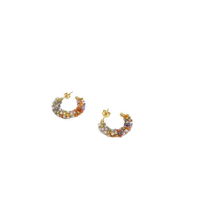 Rose stud earrings