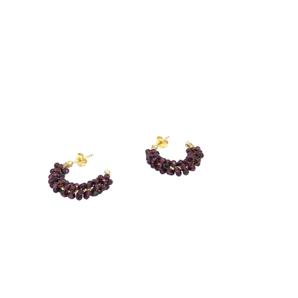 Rose stud earrings