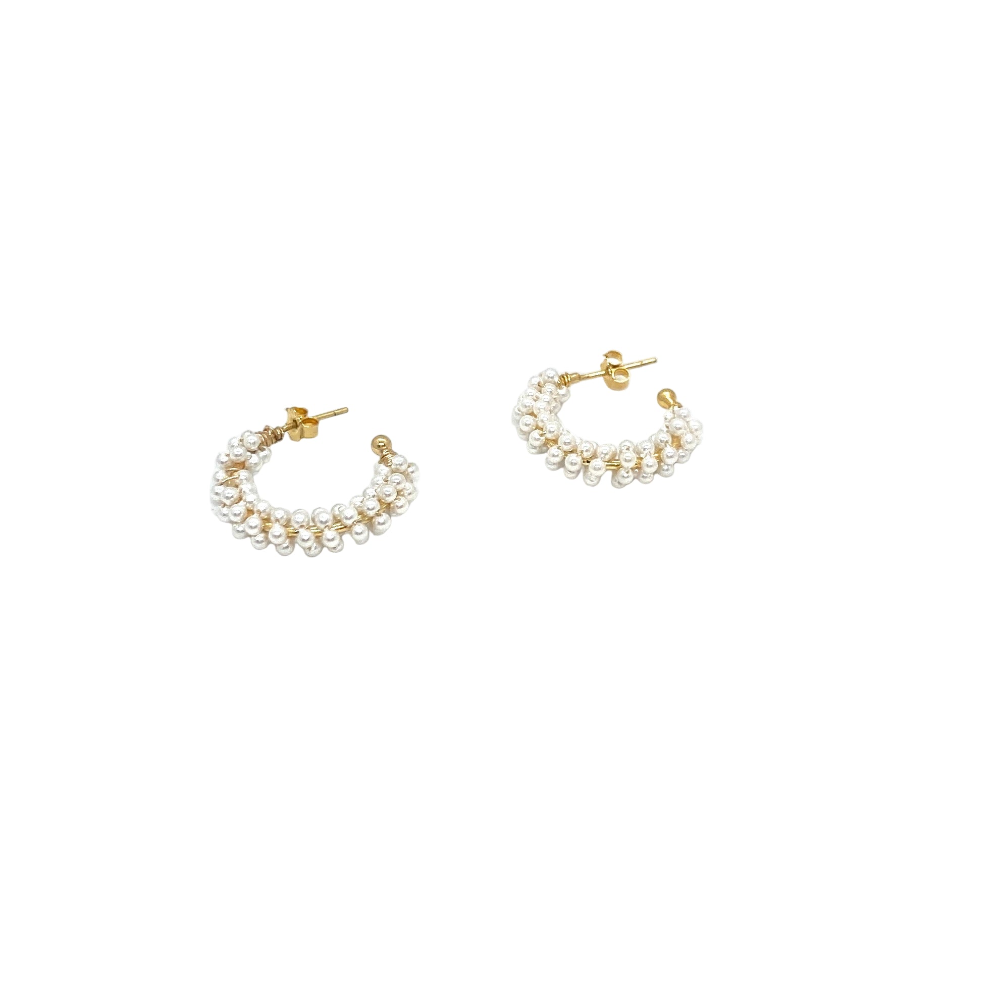 Rose stud earrings