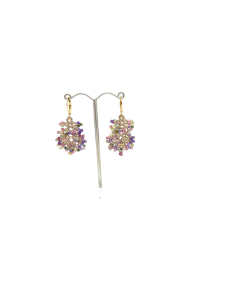 Rose stud earrings