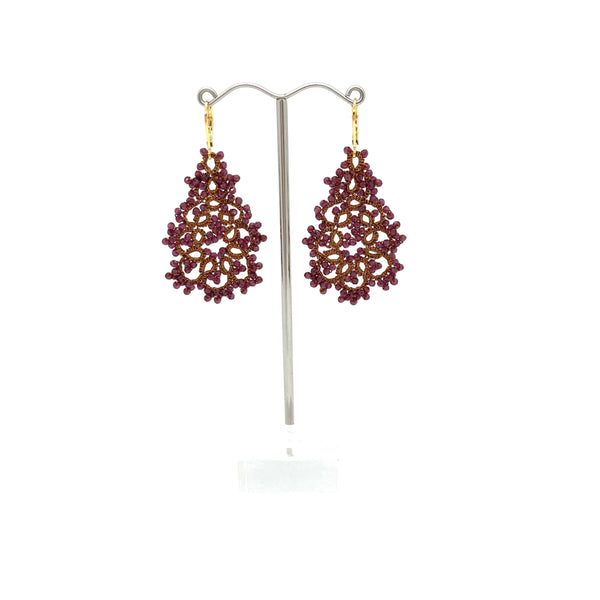 Rose stud earrings