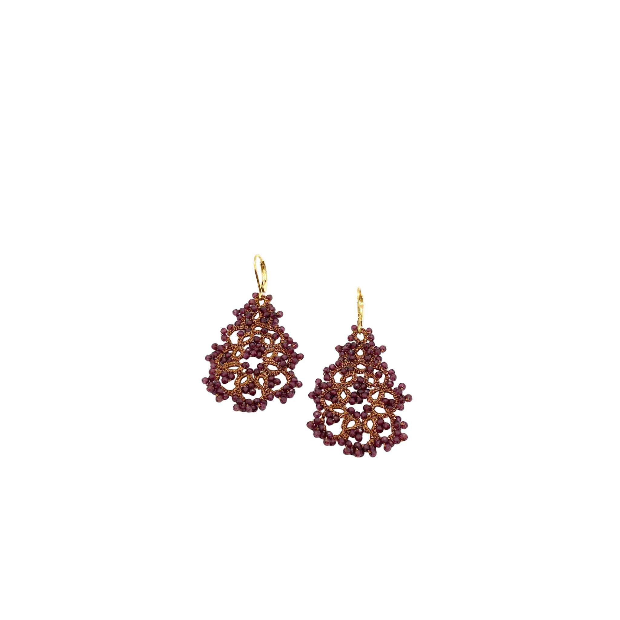 Rose stud earrings
