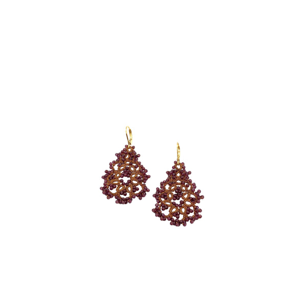 Rose stud earrings