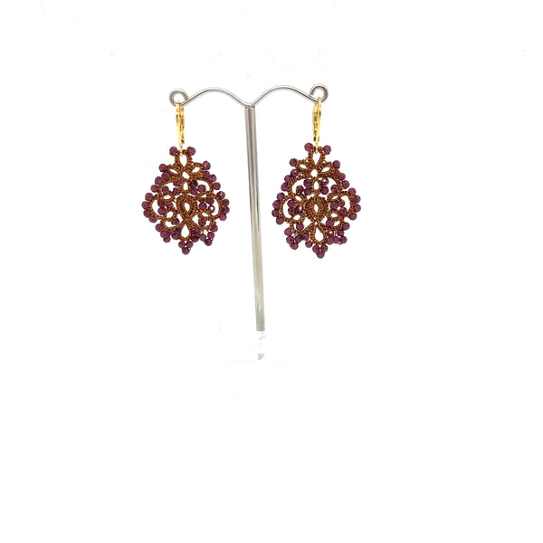 Rose stud earrings