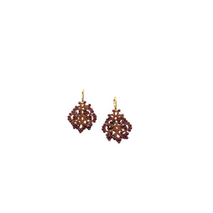 Rose stud earrings