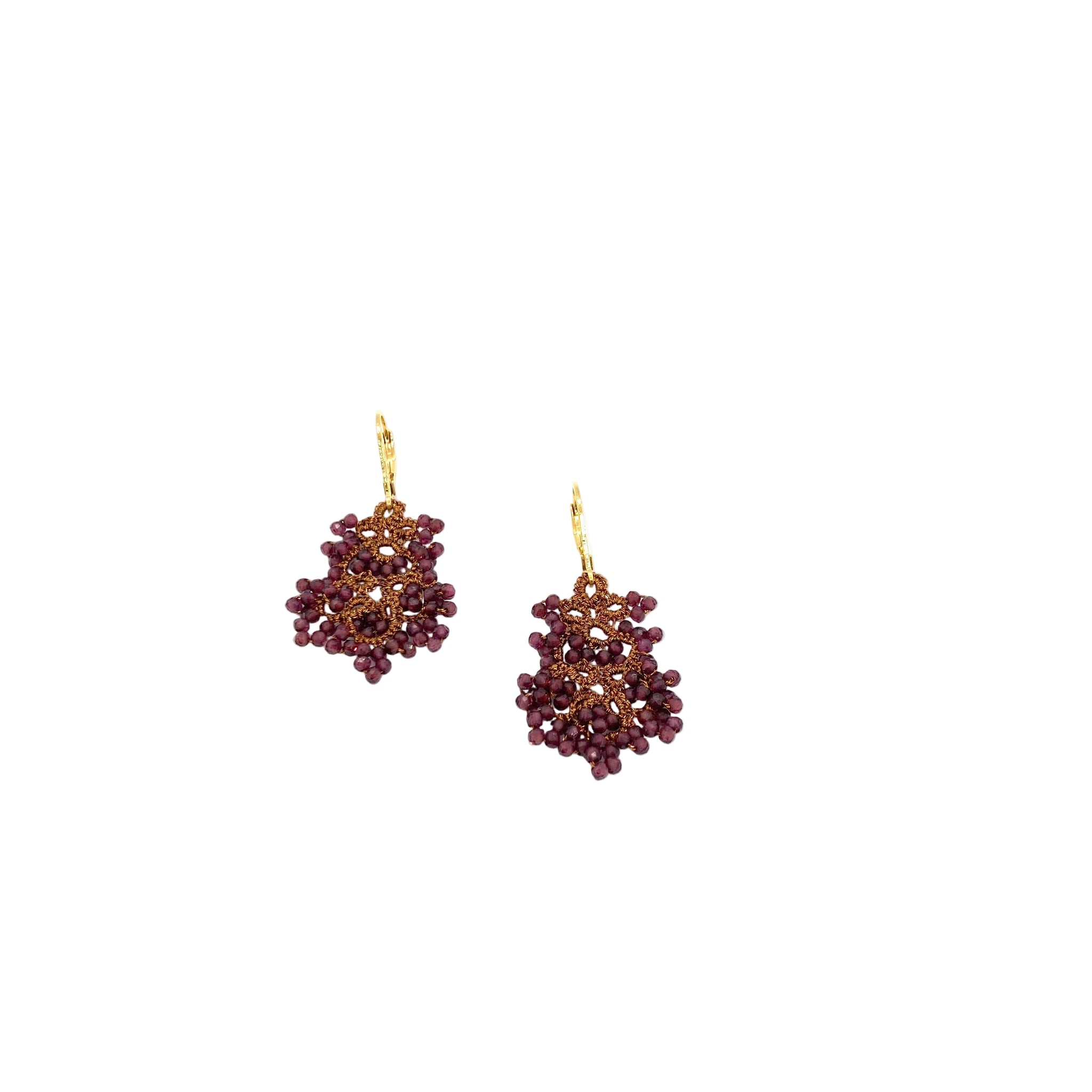 Rose stud earrings