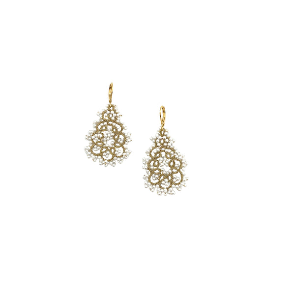 Rose stud earrings