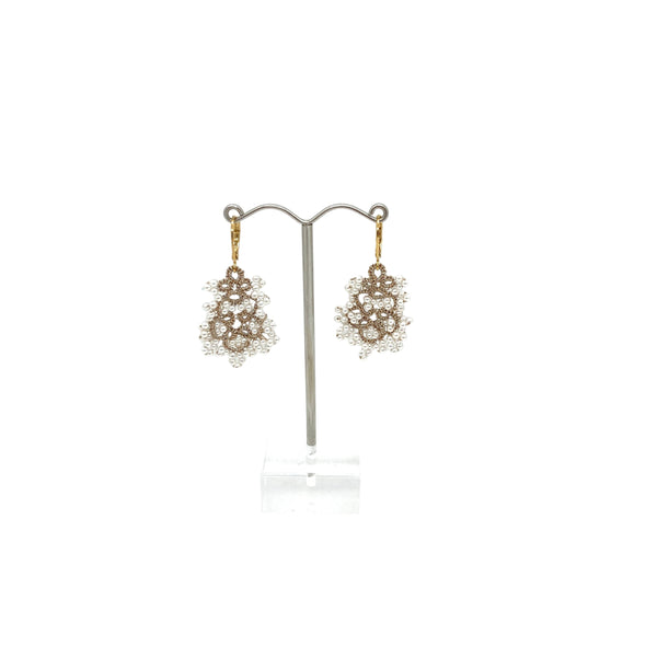 Rose stud earrings