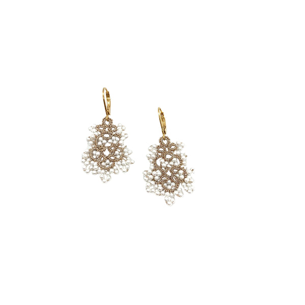 Rose stud earrings