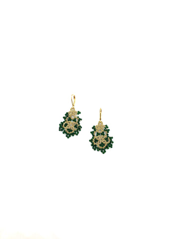 Rose stud earrings