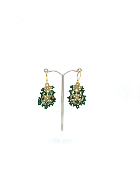 Rose stud earrings