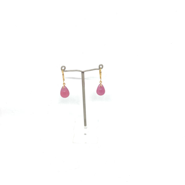 Pendientes colgantes vintage azul