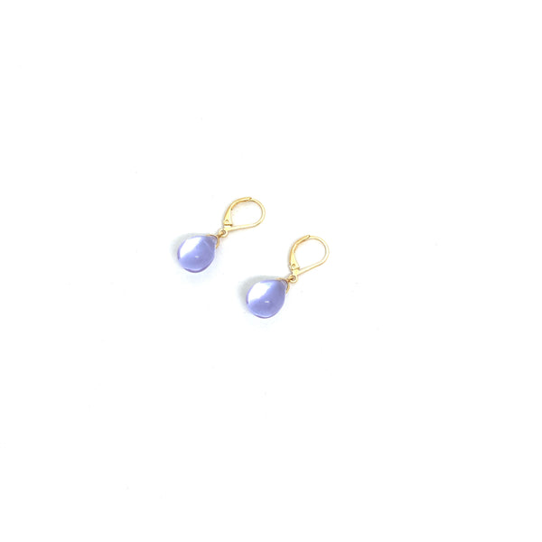 Pendientes colgantes vintage azul