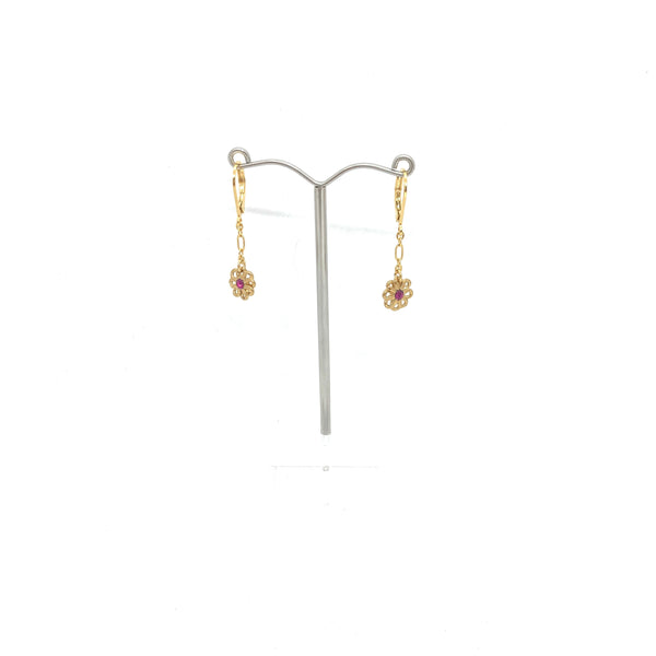 Rose stud earrings