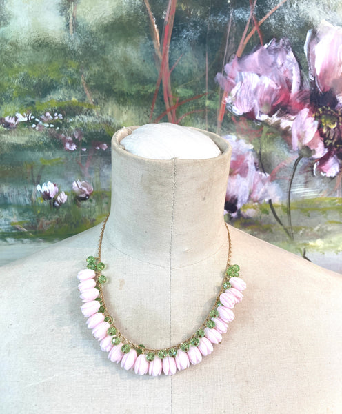 Collier court vintage multi clochettes
