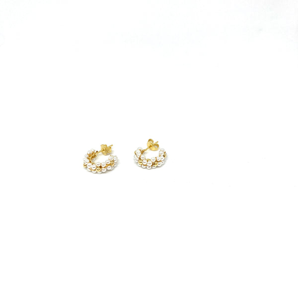 Rose stud earrings