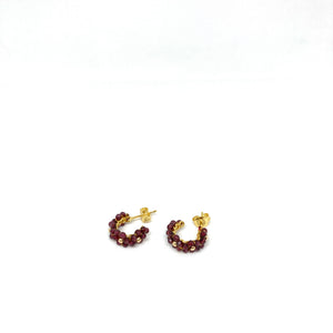 Rose stud earrings