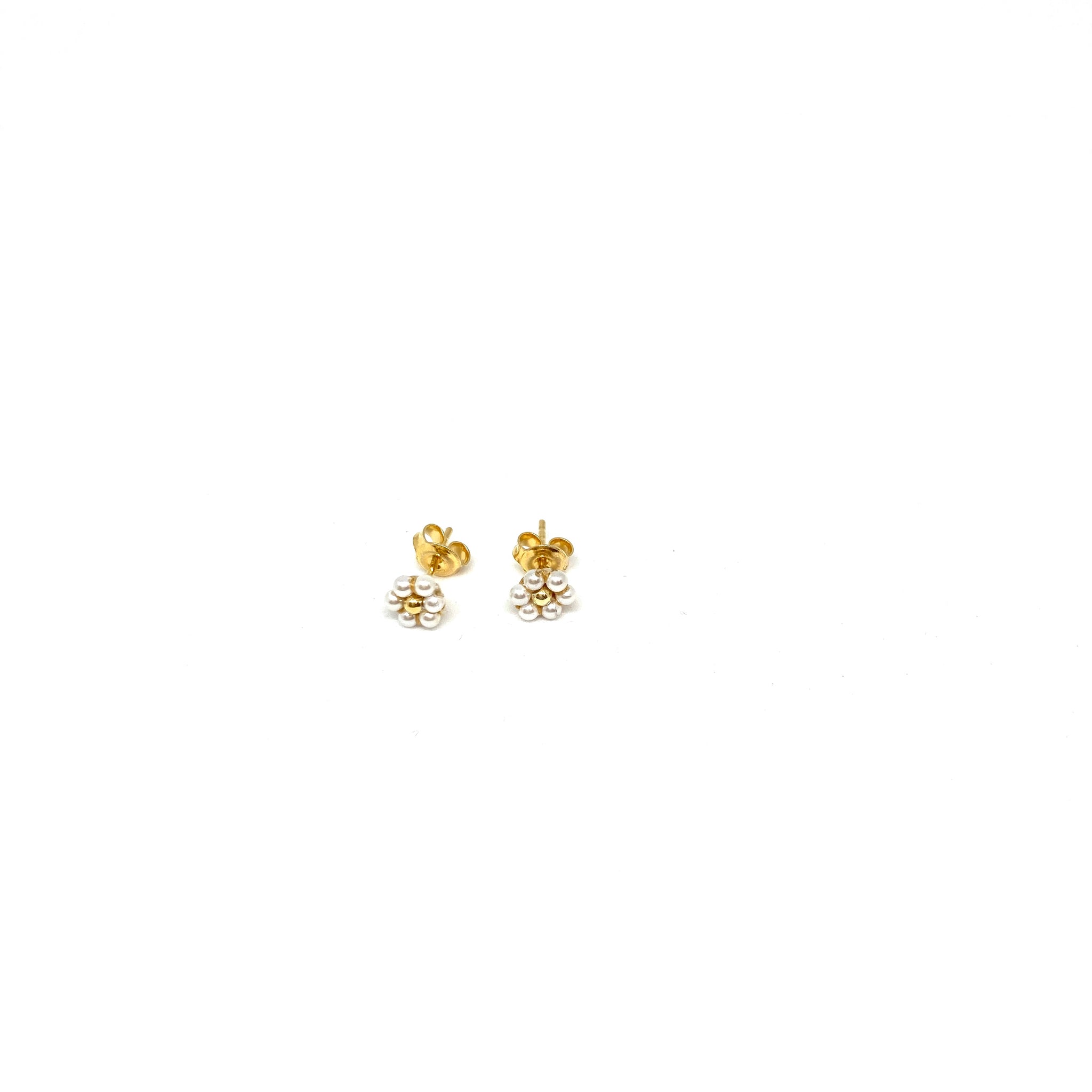 Rose stud earrings