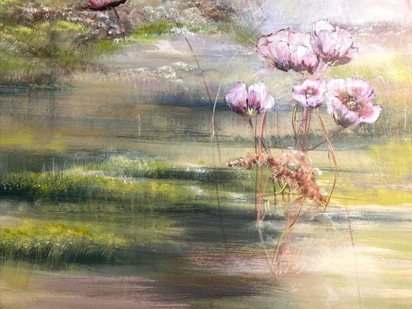 Tableau Claire Basler "Bouquet suspendu"