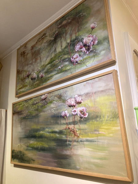 Tableau Claire Basler "Bouquet suspendu"