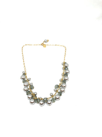 Collier Perles & cristal