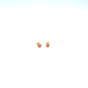 Rose stud earrings