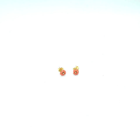 Rose stud earrings