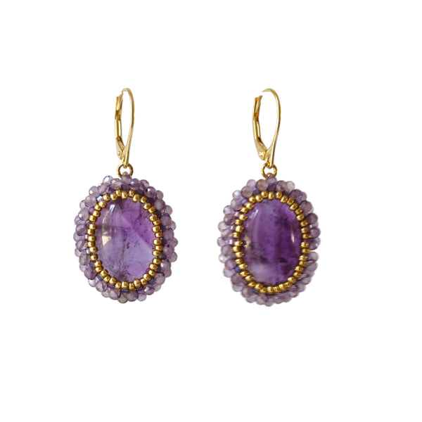 Rose stud earrings