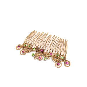 Peigne Fleurs et arabesques