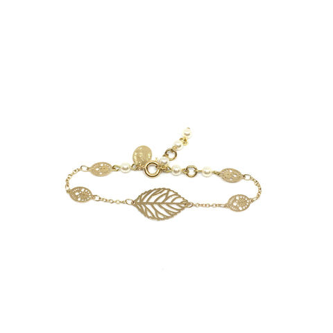 bracelet-feuillage-laitondore-perle-faitmain-faitaparis