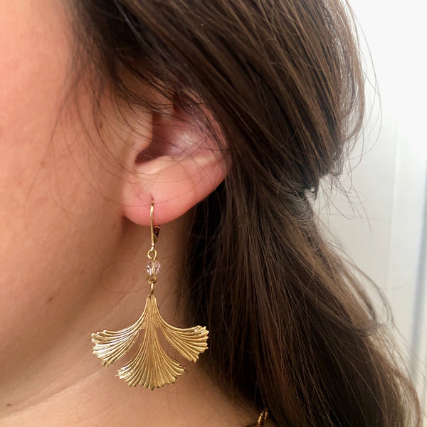 Ginkgo earrings